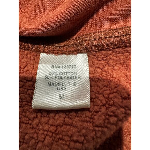 Xírena Cozy Fleece Sweatpants Pink Clay Color in Medium Made in USA - Picture 4 of 5